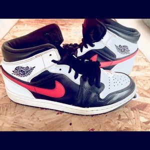Nike air Jordans Red,Black,White size 10.5